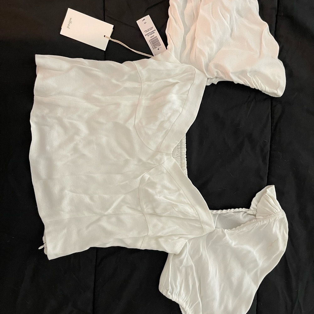 Aritzia Wilfred novella short sleeve blouse